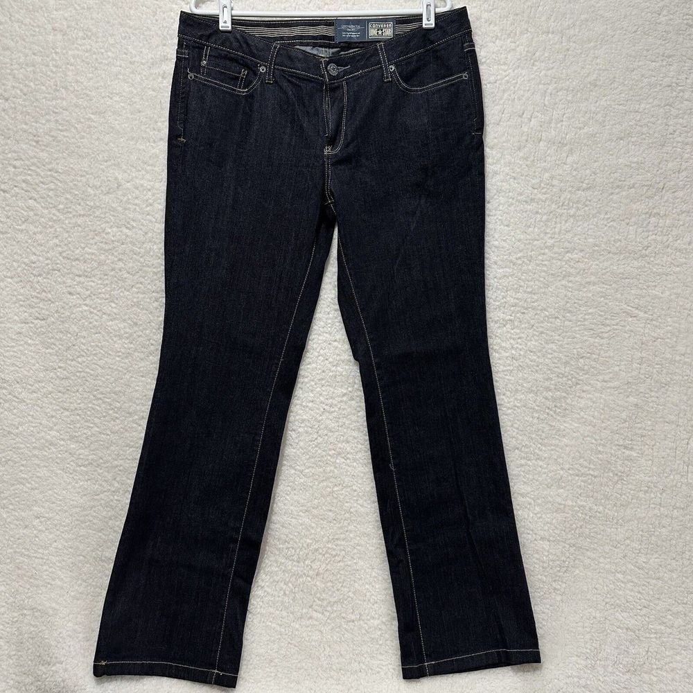 Converse One Star Vintage Women's Dark Blue Straight Leg Deadstock Jeans Size 14